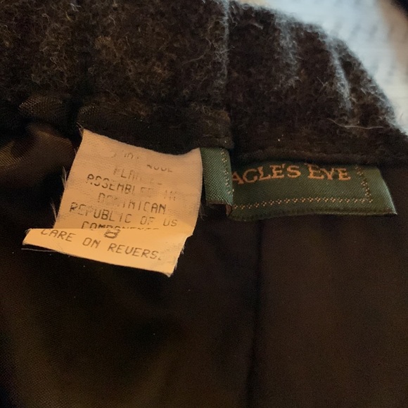 Vintage 80s Gray 100% Wool High Waisted A Line Ankle Length Modest Midi Skirt - Picture 16 of 16